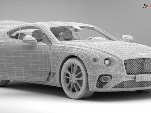 bentley continental gt 2018 3D Model