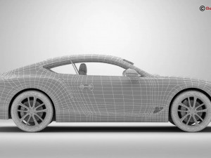 bentley continental gt 2018 3D Model