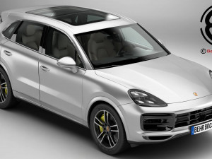 porsche cayenne turbo 2018 3D Model