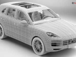 porsche cayenne turbo 2018 3D Model