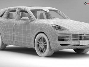 porsche cayenne turbo 2018 3D Model