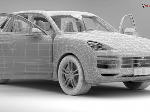 porsche cayenne turbo 2018 3D Model
