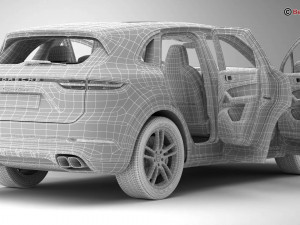 porsche cayenne turbo 2018 3D Model