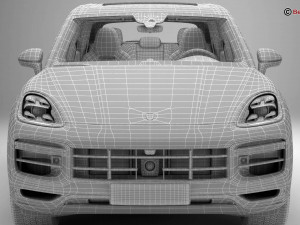 porsche cayenne turbo 2018 3D Model
