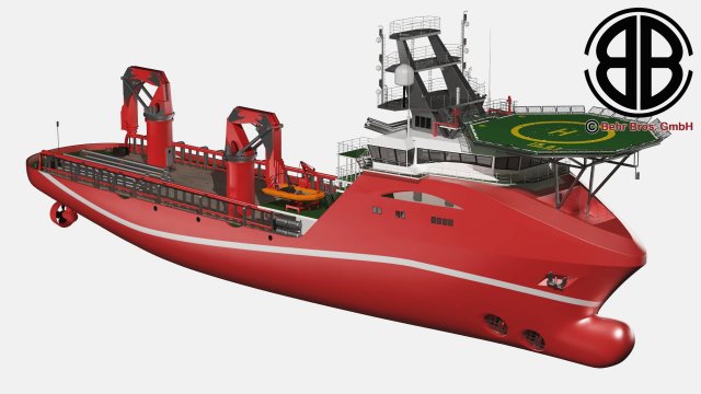 generic support vessel 3D Model .c4d .max .obj .3ds .fbx .stl .blend 