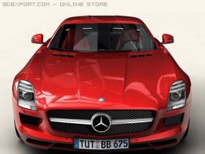 mercedes sls 2011 Modèle 3D
