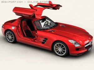 mercedes sls 2011 Modèle 3D