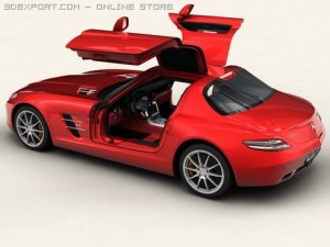 mercedes sls 2011 Modèle 3D