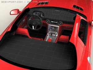 mercedes sls 2011 Modèle 3D
