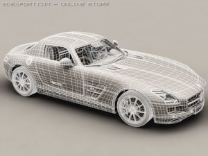 mercedes sls 2011 Modèle 3D