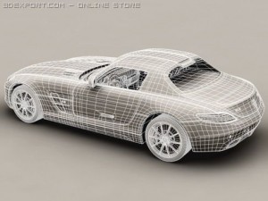 mercedes sls 2011 Modèle 3D
