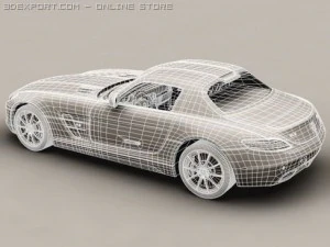 mercedes sls 2011 3D Model