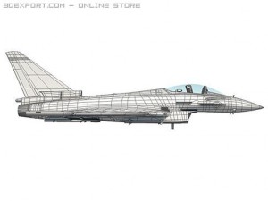 eurofighter typhoon 3D 모델