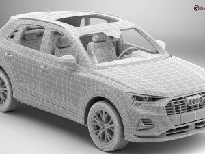 audi q3 2019 3D Model