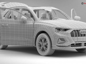 audi q3 2019 3D Model