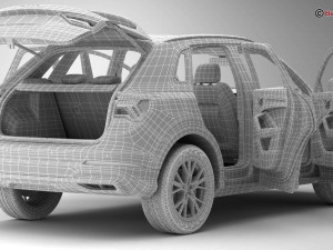 audi q3 2019 3D Model