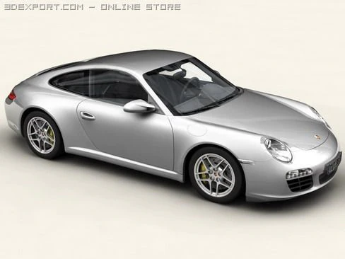 porsche 911 carrera 4s 3D Model .c4d .max .obj .3ds .fbx .stl .blend