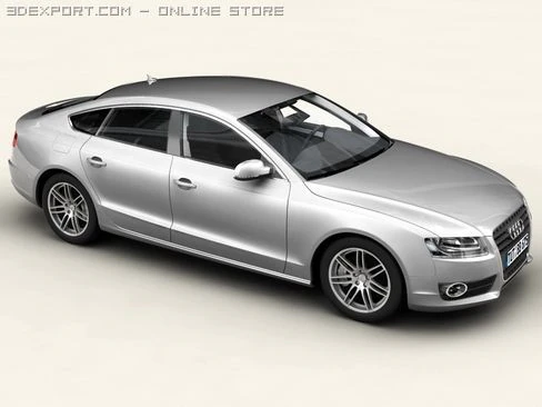 audi a5 esportivo Modelo 3D .c4d .max .obj .3ds .fbx .stl .blend 
