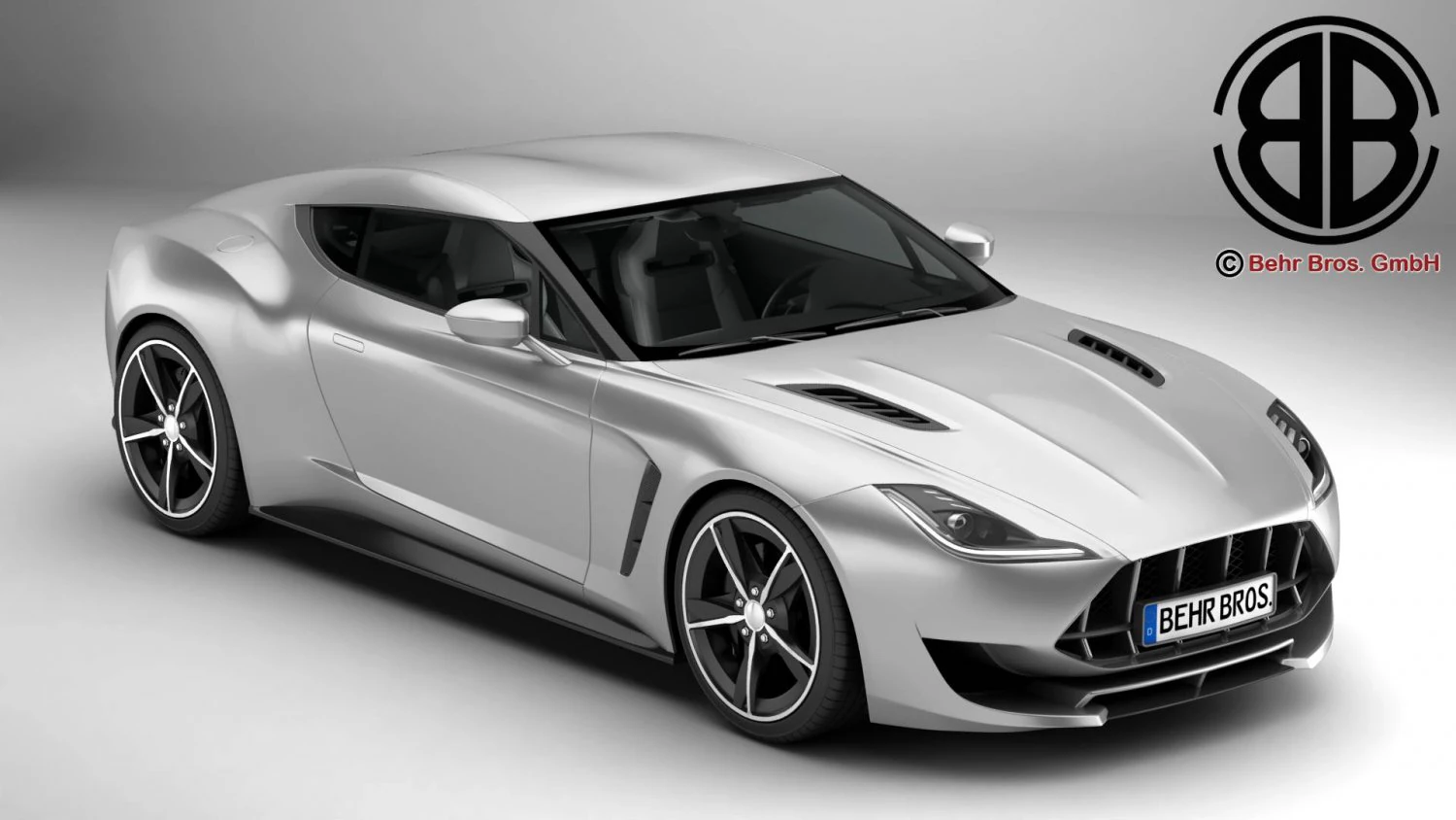 generic sport coupe 3D Model .c4d .max .obj .3ds .fbx .stl .blend