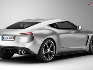 generic sport coupe Modelo 3D