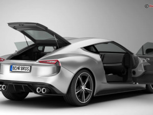 generic sport coupe Modelo 3D