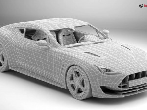 generic sport coupe Modelo 3D