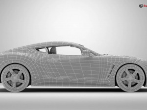 generic sport coupe Modelo 3D