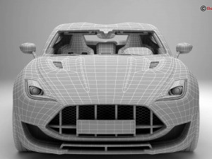 generic sport coupe Modelo 3D