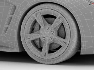 generic sport coupe 3D Model