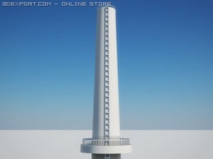 nuclear power station Modèle 3D