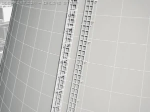 nuclear power station 3D Model