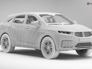 generic suv 3 3D Model