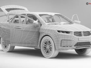generic suv 3 3D Model