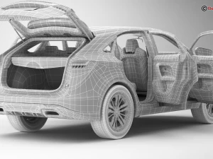 generic suv 3 3D Model