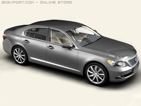 lexus ls 460 3D Model .c4d .max .obj .3ds .fbx .stl .blend 