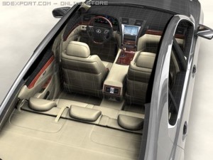 lexus ls 460 3D 모델