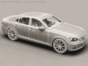 lexus ls 460 3D 모델