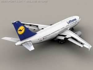 airbus a310 lufthansa Model 3D