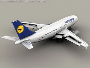 airbus a310 lufthansa 3D Model