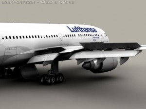 airbus a310 lufthansa Model 3D