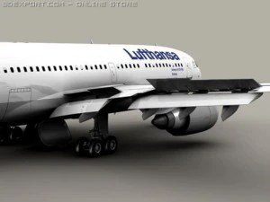 airbus a310 lufthansa 3D Model