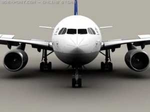 airbus a310 lufthansa 3D Model