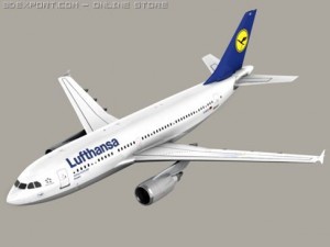 airbus a310 lufthansa Model 3D