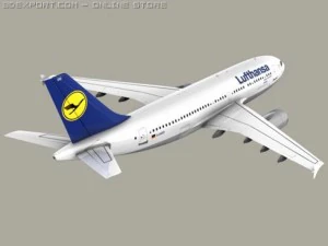 airbus a310 lufthansa 3D Model