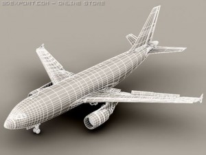 airbus a310 lufthansa Model 3D