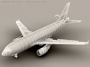 airbus a310 lufthansa 3D Model