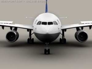 airbus a300 lufthansa 3D-Modell