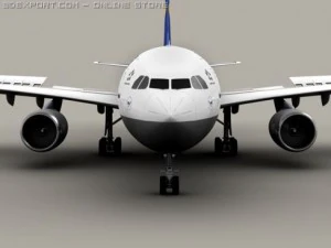 Airbus A300 Lufthansa 3D Model