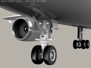 airbus a300 lufthansa 3D-Modell