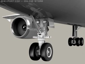 Airbus A300 Lufthansa 3D Model